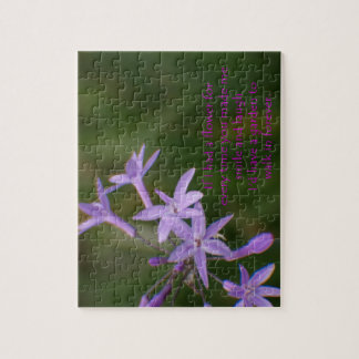 Photo de Dainty Purple Flowers créée comme puzzle