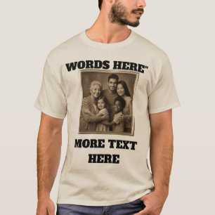 Photo de famille, Chemise personnalisée, T-Shirt p
