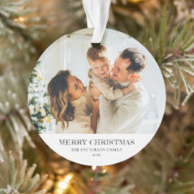 Photo de famille moderne Noël