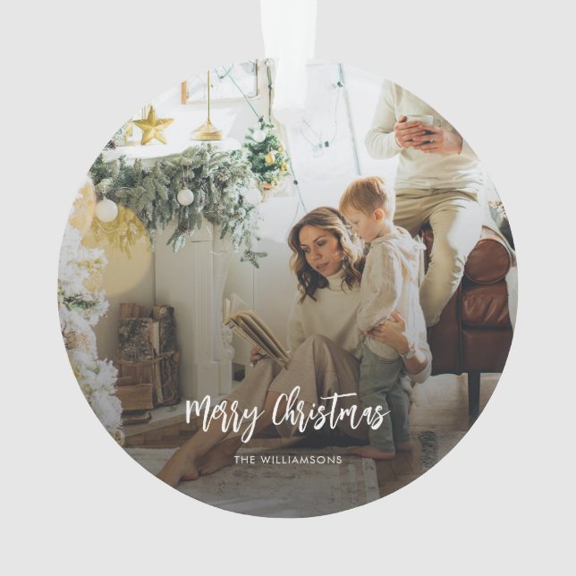 Photo de famille Noël personnalisé (dos)
