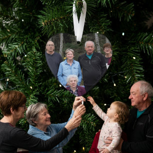 Photo de famille personnalisé en forme de CŒUR ver