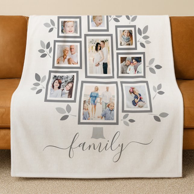 Photo de famille personnalisée couverture polaire (Créateur téléchargé)