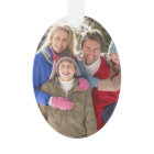 Photo de famille personnalisée Ornement de vacance