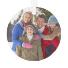 Photo de famille personnalisée Ornement de vacance