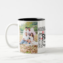 Photo de famille personnalisée tasse avec 2 photos
