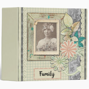 Photo de famille Shabby Chic Genealogy Classeur