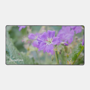 Photo de fleur sauvage de géranium pourpre avec no