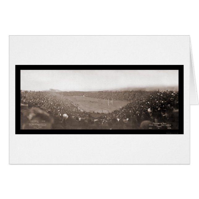 Photo de football Harvard Yale 1908 (Devant horizontal)