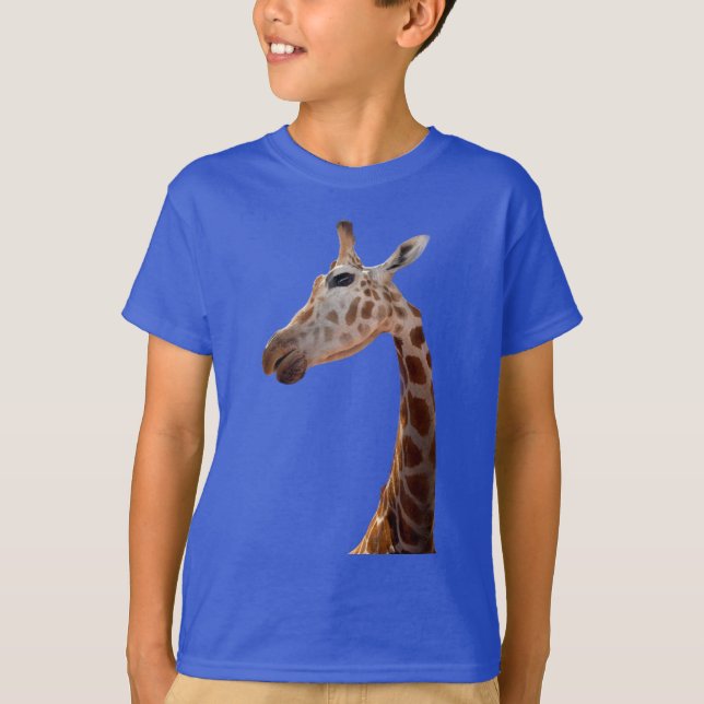 Photo de Giraffe amusante T-shirt (Devant)