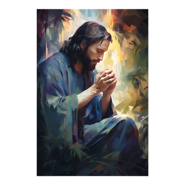 Photo de Jésus priant (Devant)