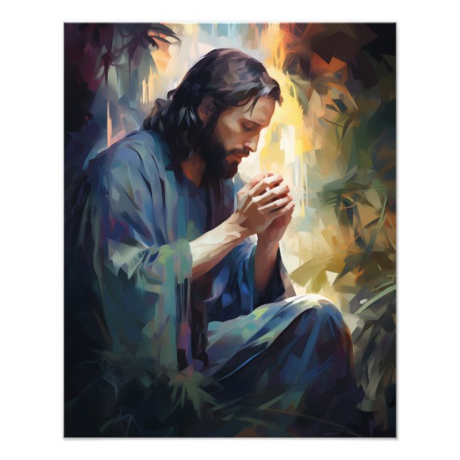 Photo de Jésus priant (Devant)