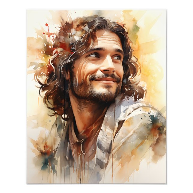Photo de Jésus souriant (Devant)