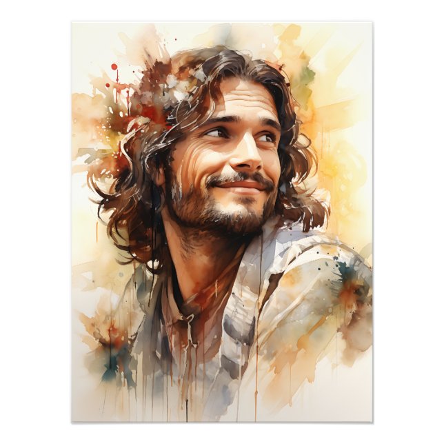 Photo de Jésus souriant (Devant)