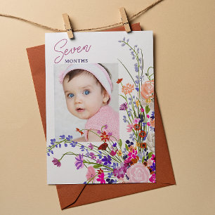 Photo de la carte à pendaison mensuelle Floral Bab