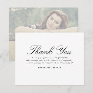 Photo de la carte de note funéraire de Merci Berea