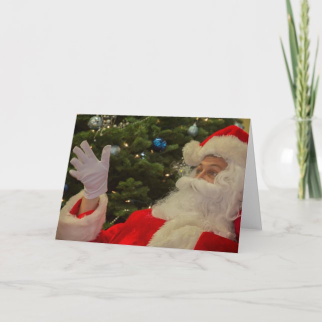 Photo de la carte de voeux de Noël du Père Noël (Devant)
