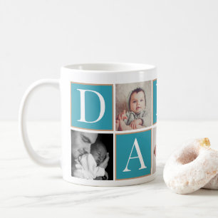 Photo de la fête du père sur mesure Collage Mug
