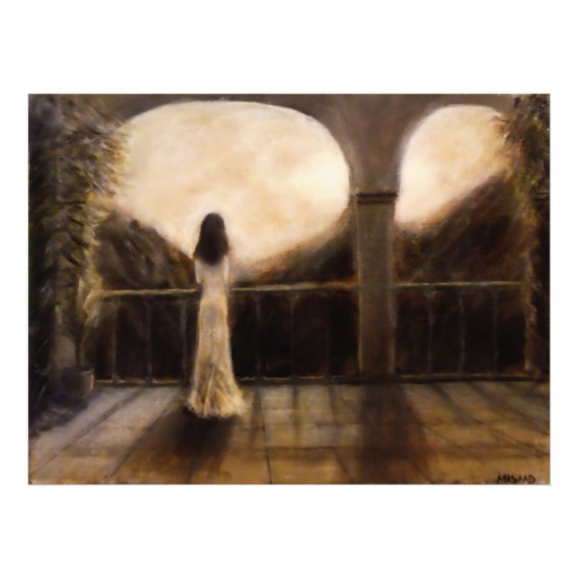 Photo de la fille dans le balcon (Devant)