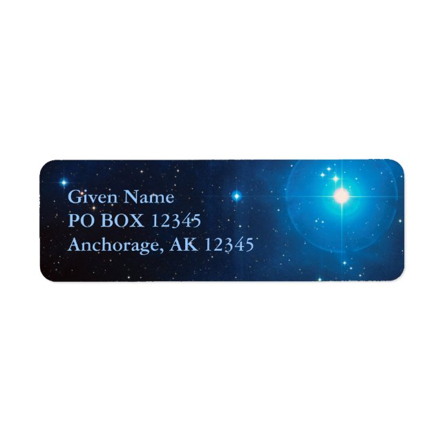 Photo de l'espace de la constellation Blue Pleiade (Devant)