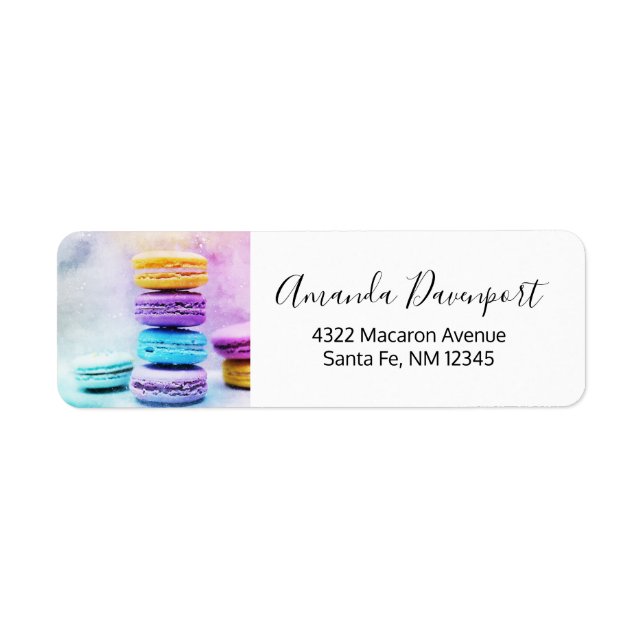 Photo de Macarons colorés (Devant)
