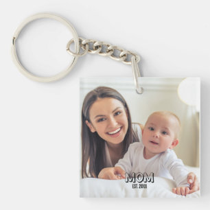 Photo de maman Minimal Typographie noire Année d'é