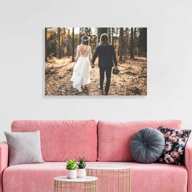 Photo de mariage personnalisée Extra Grande toile  (Insitu(Salon))