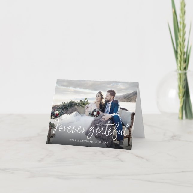 Photo de Merci Mariage Chic pour toujours Grateful (Devant)