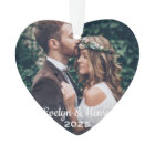 Photo de monogramme de mariage à l'écriture blanch