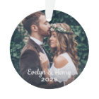 Photo de monogramme de mariage à l'écriture blanch