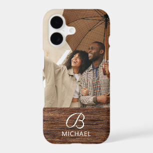 Photo de monogramme sur bois personnalisé avec nom