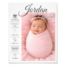 Photo de naissance de bébé