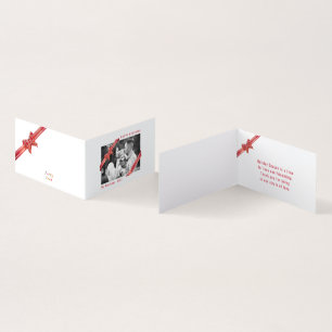 Photo de Noël Apple Red Ribbon