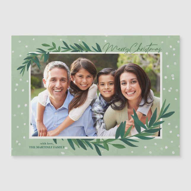 Photo de Noël Carte magnétique de la végétation bo (Devant)