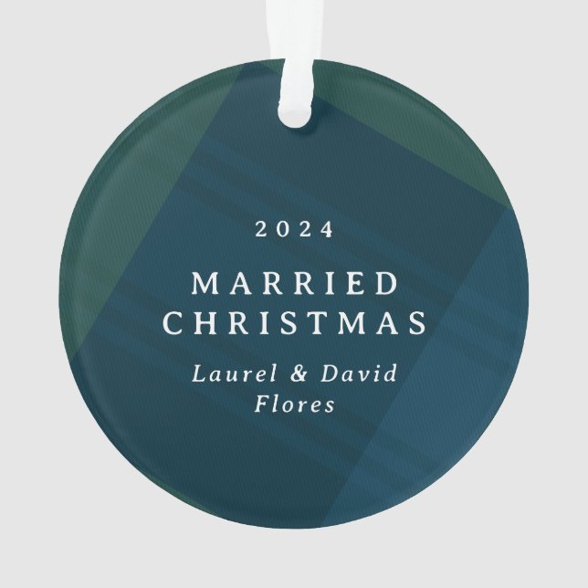 Photo de Noël classique de première mariée (dos)