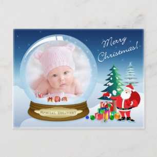 Photo de Noël du Père Noël Carte postale du Globe