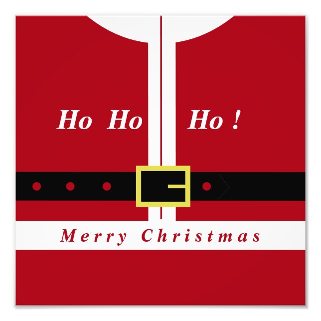 Photo de Noël Imprimer Funny Santa Claus Design (Devant)