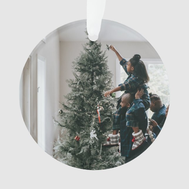 Photo de Noël personnalisée à deux faces (devant)