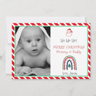 Photo de Noël pour maman et papa - Carte de vacanc