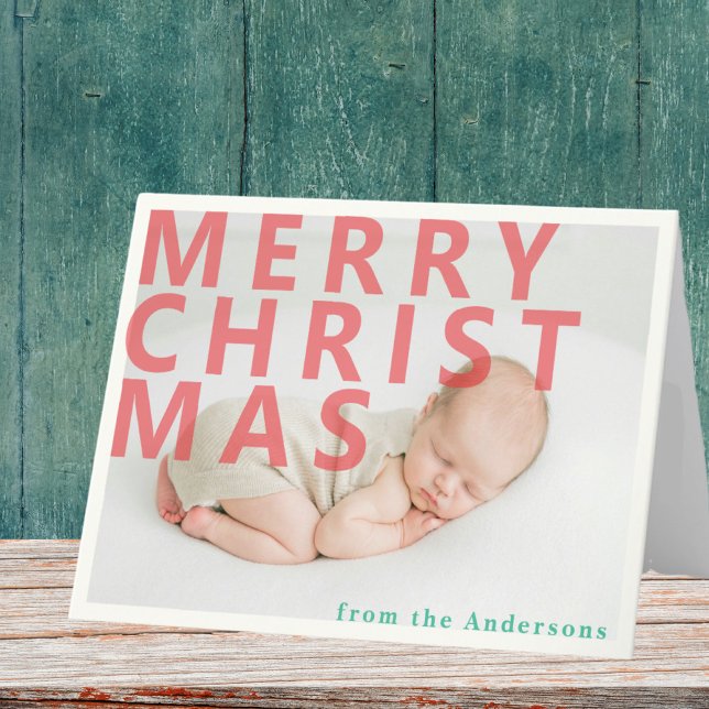 Photo de Noël simple moderne Carte de vacances (Créateur téléchargé)