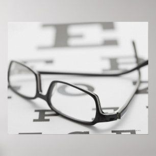 Photo de studio de lunettes sur le tableau des yeu
