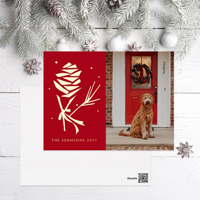 Photo de vacances Pinecone de neige (Créateur téléchargé)