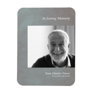 Photo Dear One Remember Faux Grey Metallic Effect Magnet