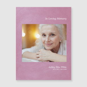 Photo Dear One Remember Mauve Faux Metallic Effect