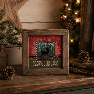 Photo « Deerwood Lake » impression carré Inspirivity