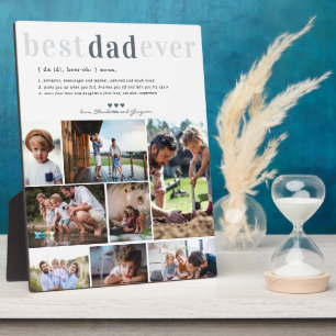 Photo Définition de Papa Plaque personnalisée avec 8 p