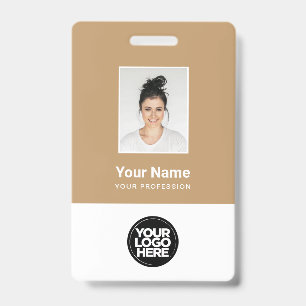 Photo d'employé Camel, Code-barres, Logo, Badge no