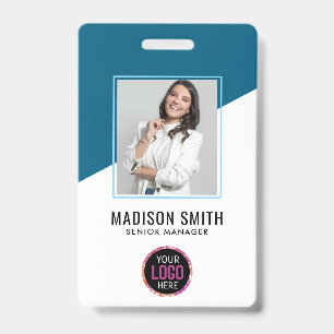 Photo d'employé d'entreprise minimale   Badge de c
