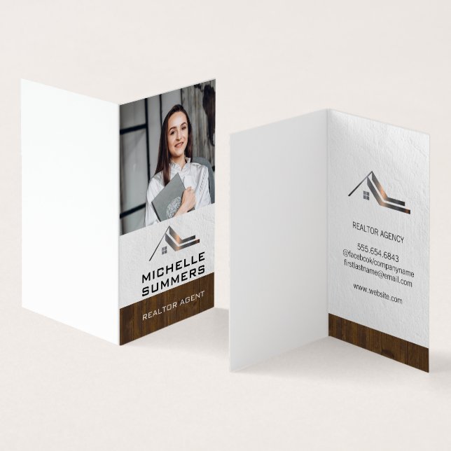 Photo d'entreprise personnalisée | Carte de visite (Intérieur et extérieur)