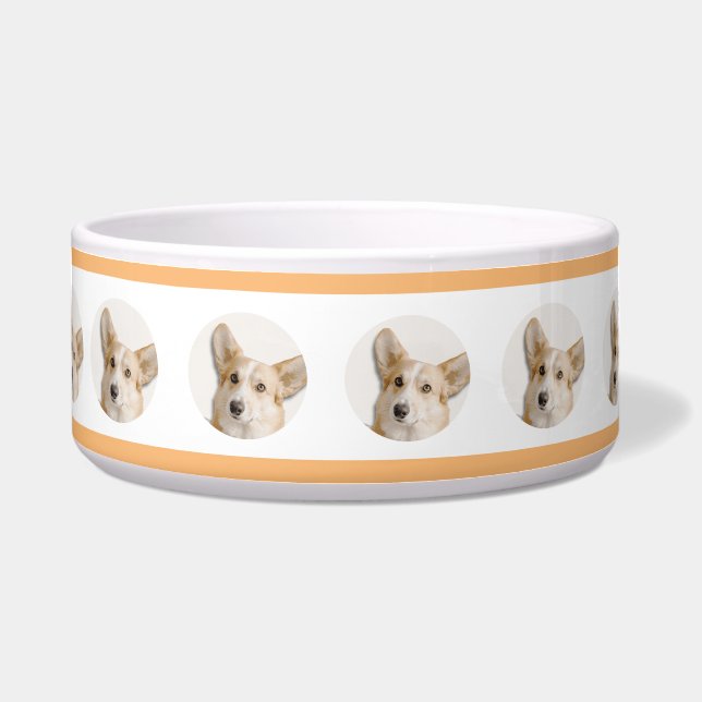 Photo Dog Bowl - Custom Made with Image (Front)