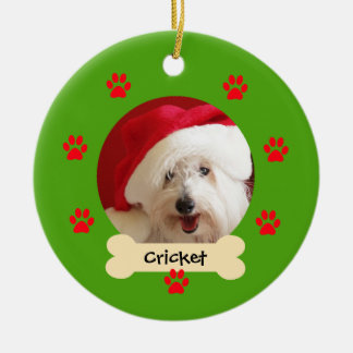 Photo Dog Christmas Ornament